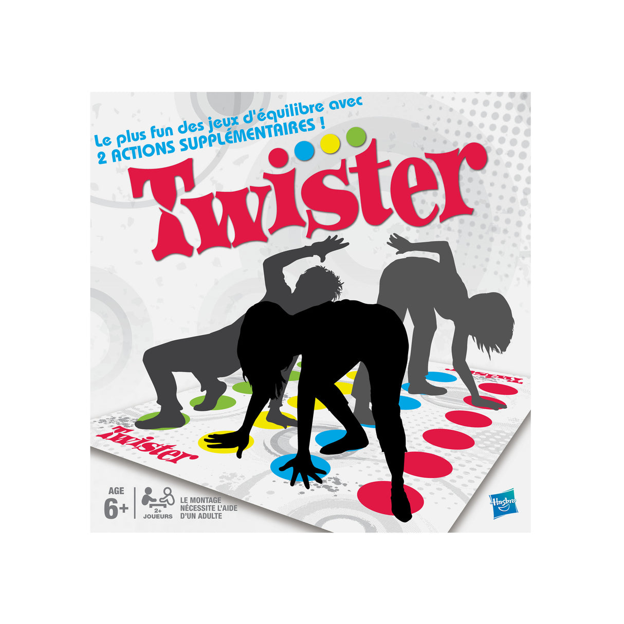 Twister Jeu d'ambiance pour enfants, Jeu d'équilibre fun , A partir de 6 ans, Hasbro Gaming