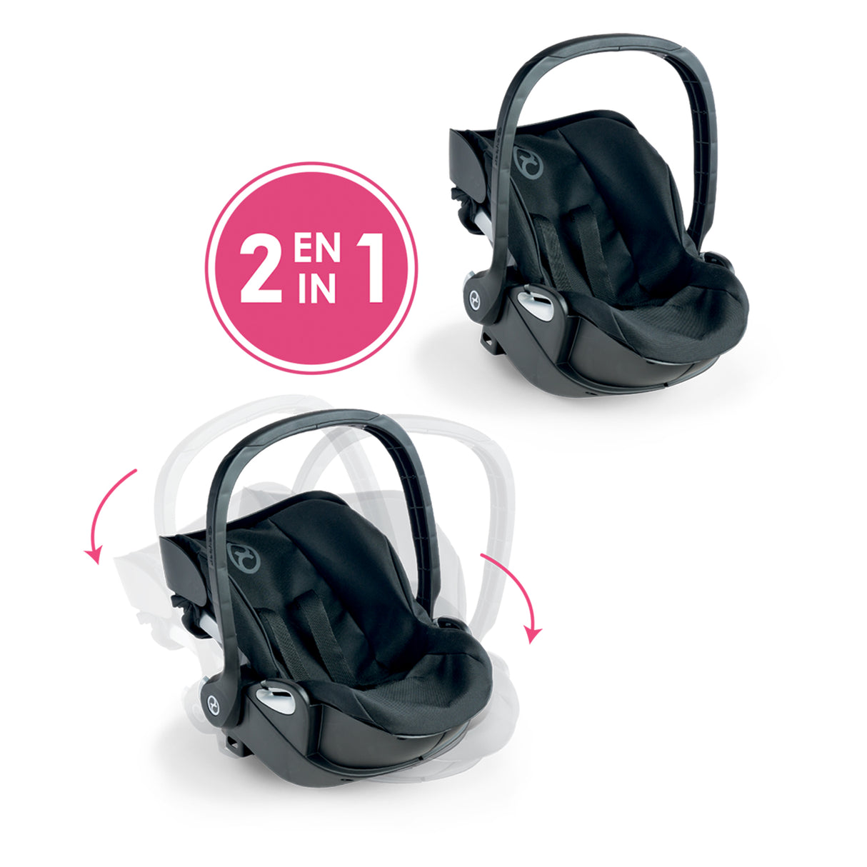 Porte-Poupon 2-en-1 - COROLLE - Cybex Priam - Pour poupons de 36 a 42 cm - Des 3 ans