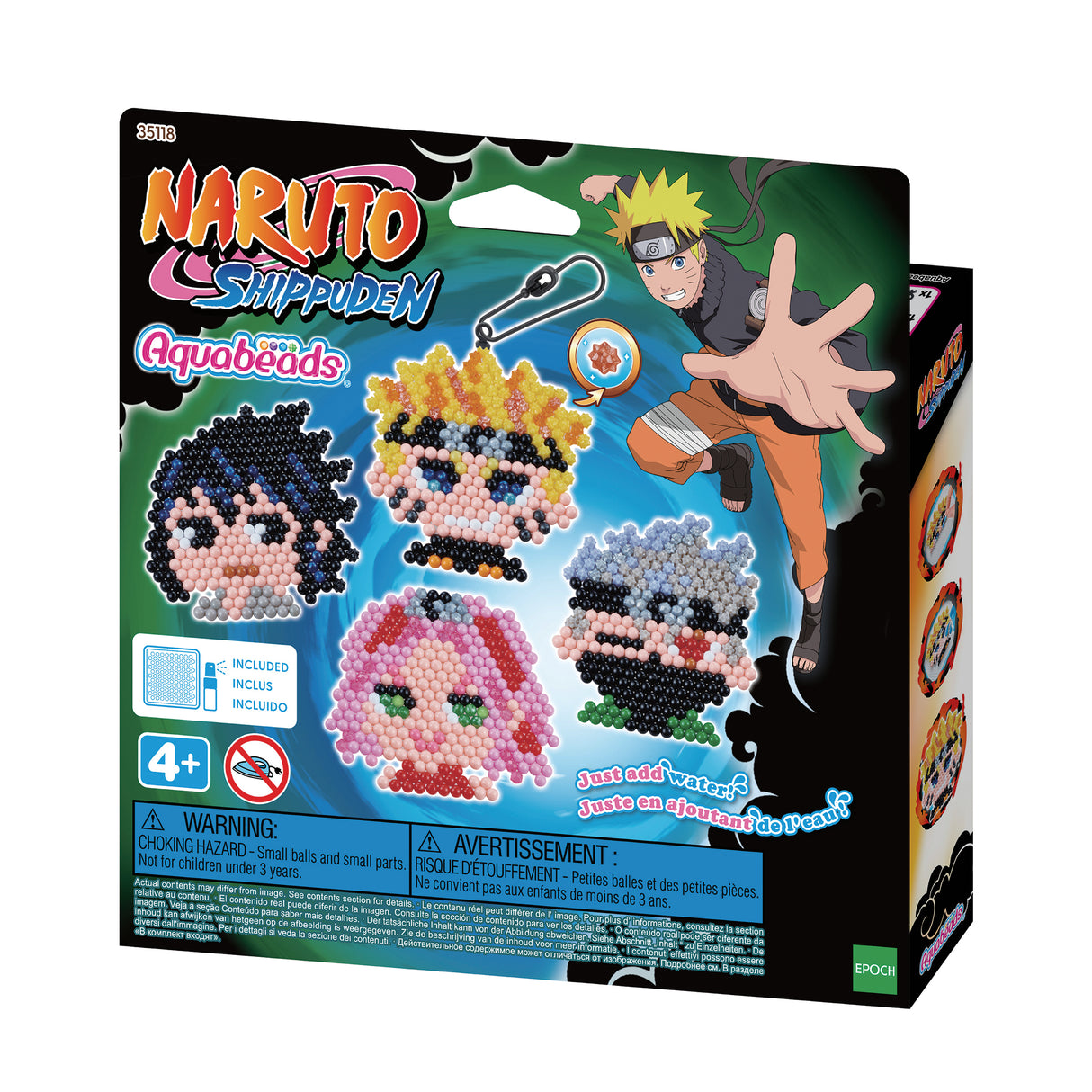 Le kit porte-clés Naruto - Aquabeads - 35118