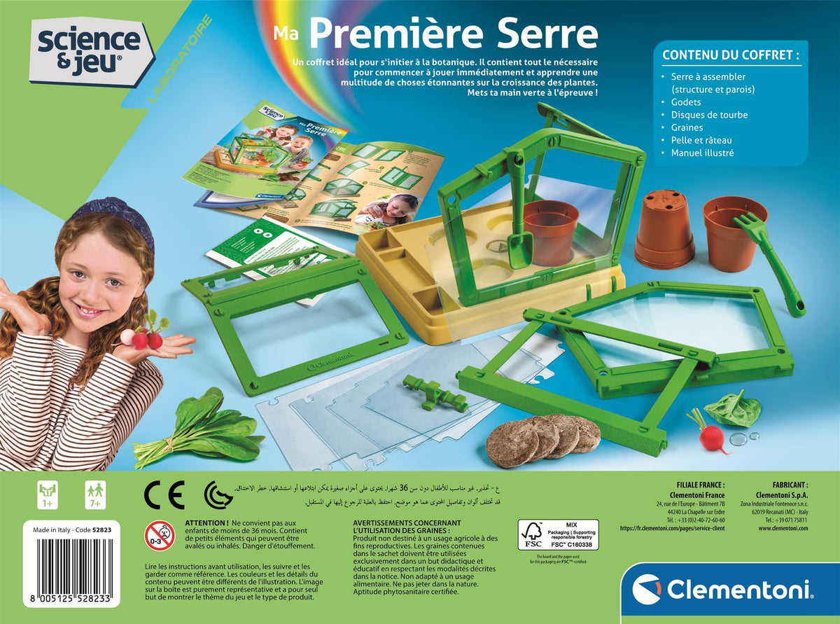 Ma premičre serre - Clementoni - Science & Jeu - Jeux Scientifiques