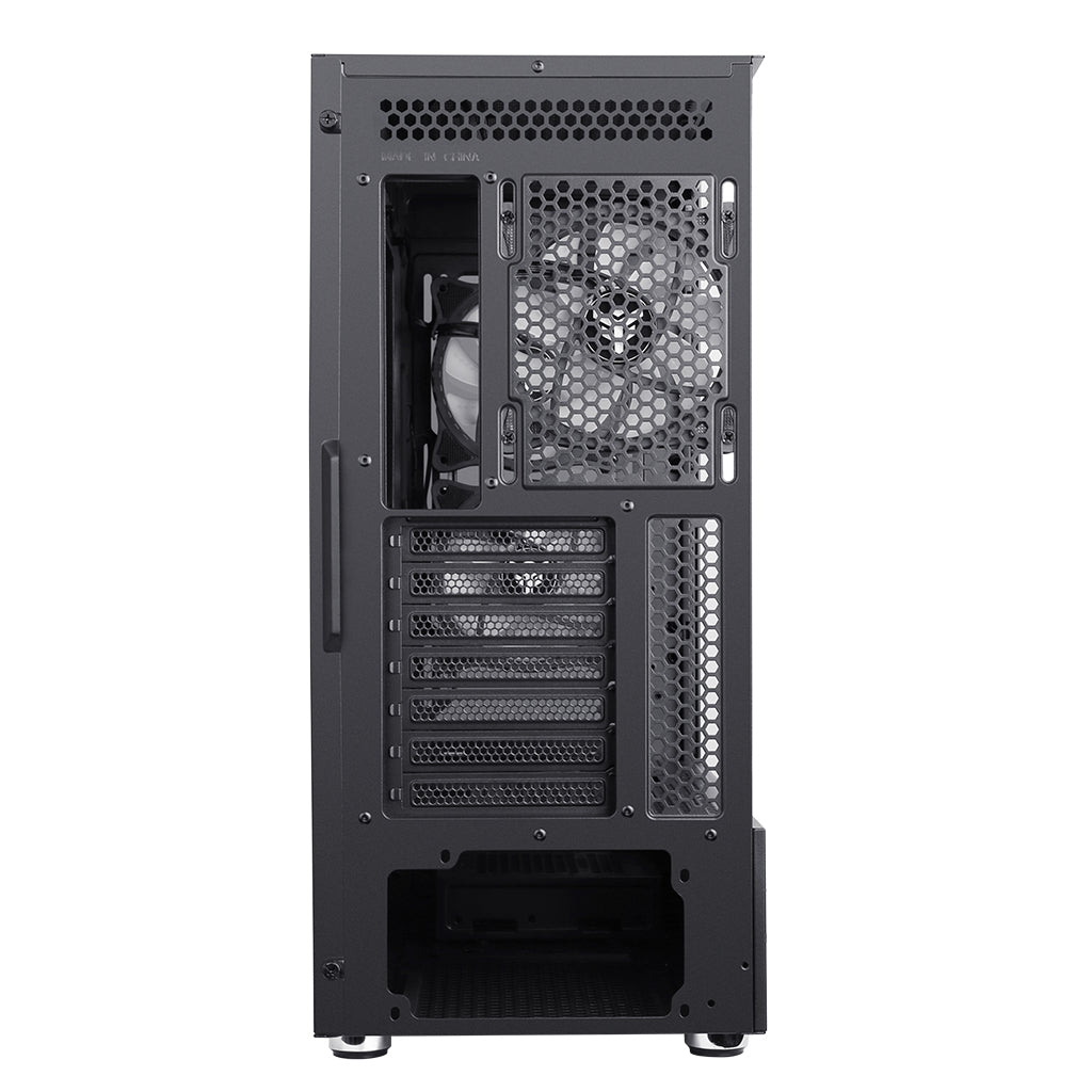 Boitier Moyen Tour ATX iTek Vertibra Q210 RGB avec panneaux vitrés (Noir)
