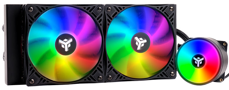 Kit Watercooling AIO iTek Evoliq Rainbow RGB - 240mm (Noir)