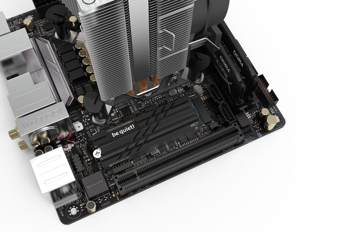 Dissipateur thermique pour SSD M.2 2280 be quiet! MC1 (Noir)