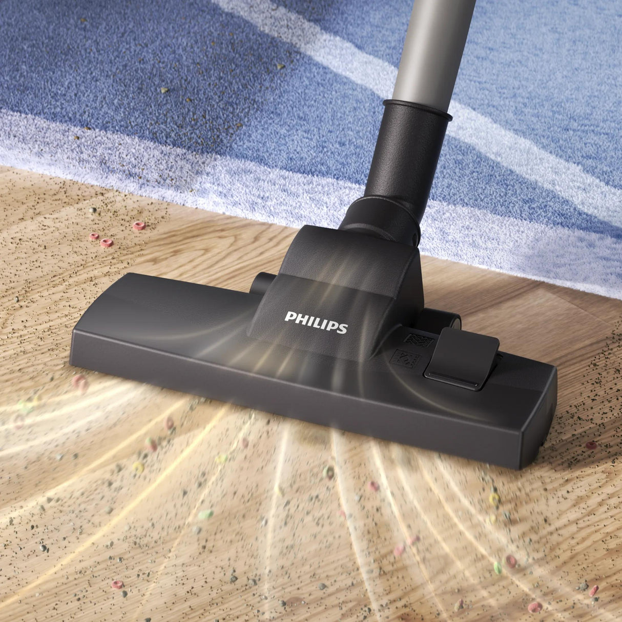 Aspirateur Traineau avec sac - PHILIPS XD1142/10? - Aspirateur Série 1000 - 750 W - 77 dB - 3 L - Bleu Gris