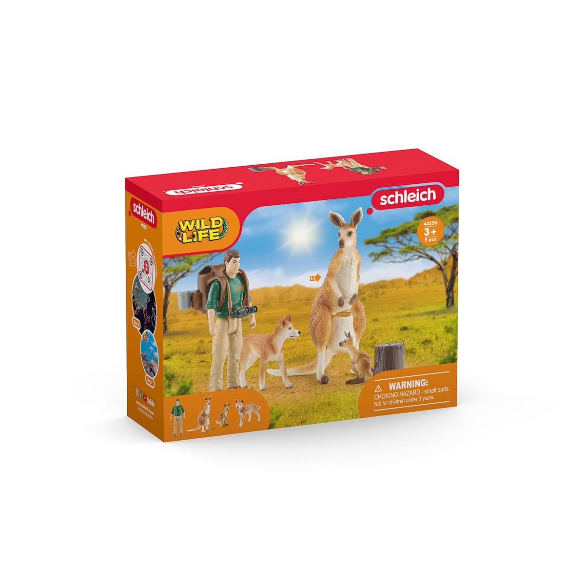 Coffret Aventures en Océanie, figurines animaux sauvages, Schleich 42550 Wild Life, Pour enfant des 3 ans