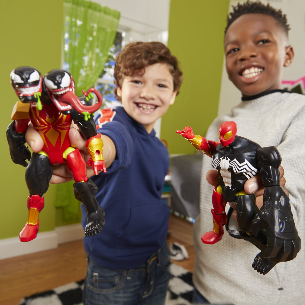 MixMashers SpiderMan, figurine 12 cm personnalisable a mélanger et combiner avec accessoires, Marvel, des 4 ans