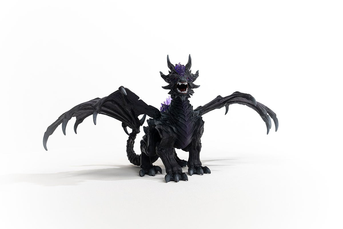 Figurine Dragon des Ténebres, jouet ultra-réaliste et durable avec ailes mobiles, Schleich 70152 Eldrador Creature, des 7 ans