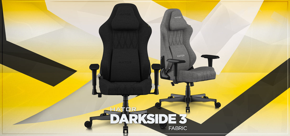 Fauteuil Hator Darkside 3 Fabric - Taille L (Noir)