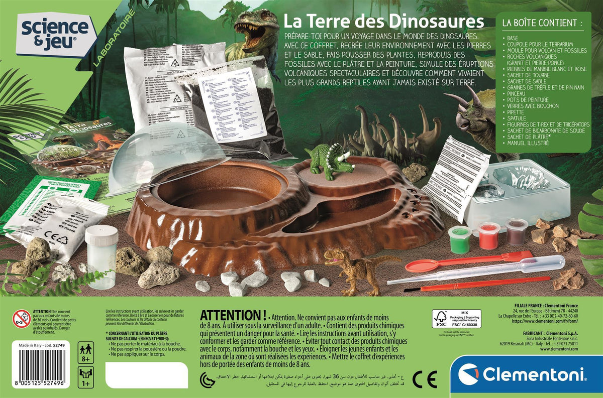 La terre des dinosaures - Clementoni - Science & Jeu - Jeux Scientifiques