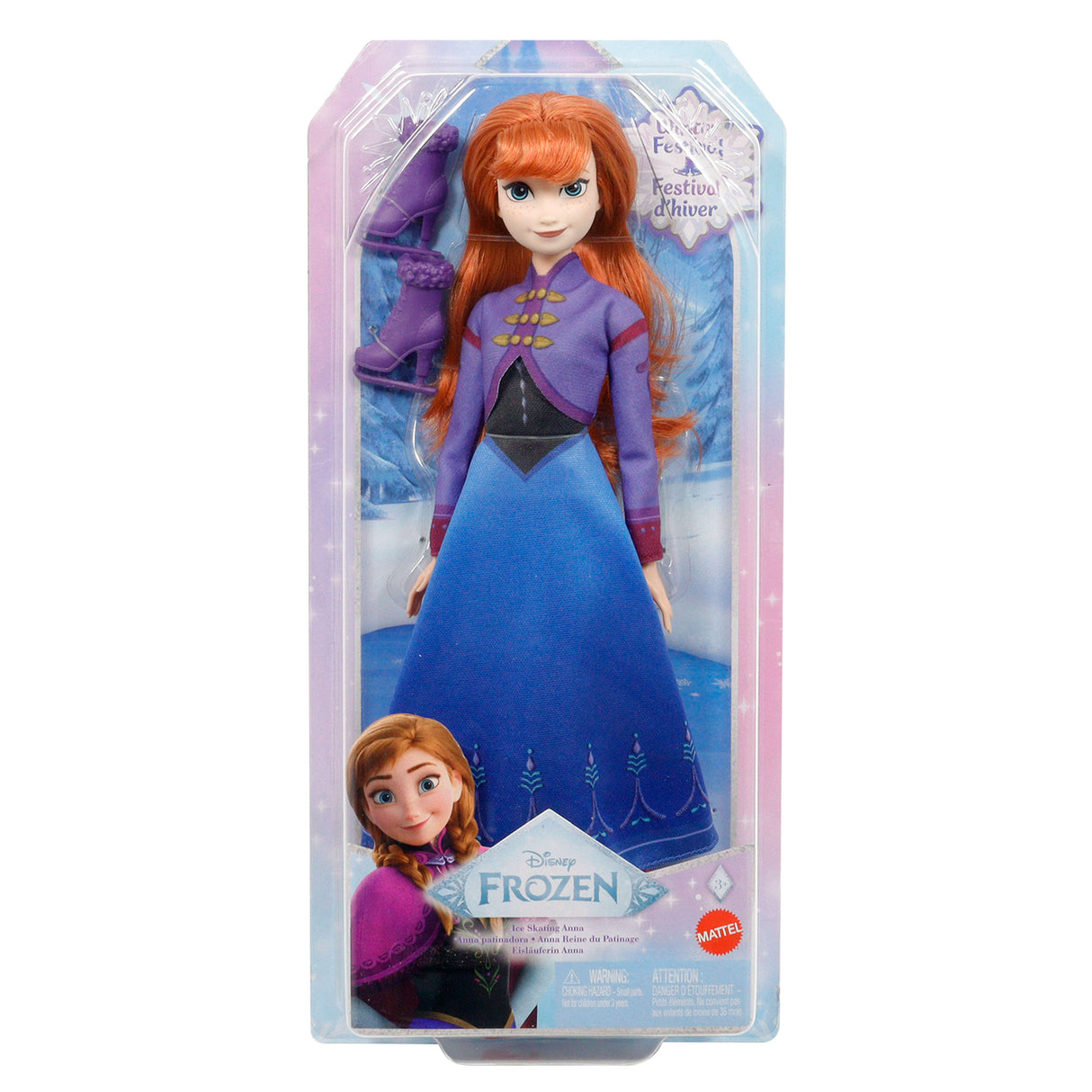 DISNEY Anna Poupée Patinage-La Reine des Neiges : Le Festival de l'hiver - Disney Frozen - JBG54