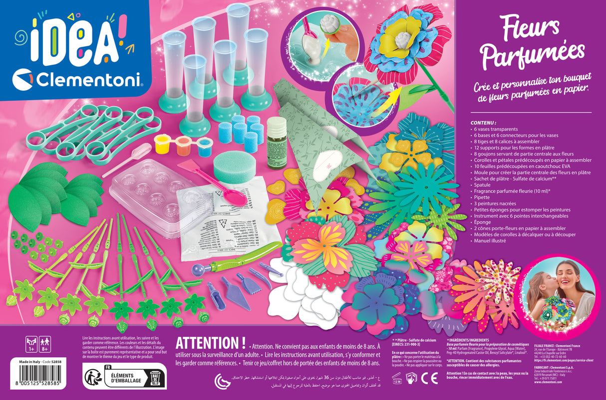 CLEMENTONI - Fleurs parfumées a créer - 7 créations - IDEA - Des 7ans