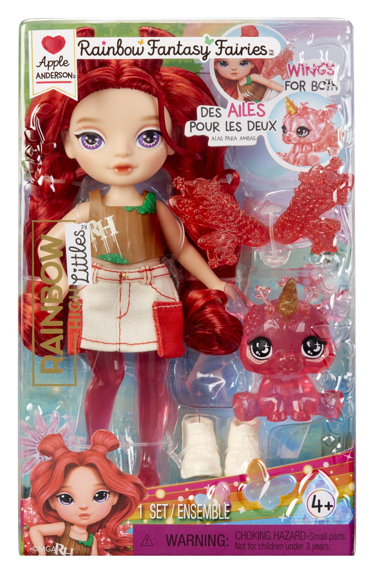 Rainbow High Littles Rainbow Fantasy Fairies Doll- Apple (Red)