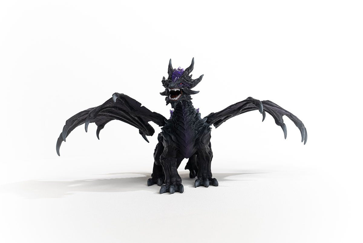 Figurine Dragon des Ténebres, jouet ultra-réaliste et durable avec ailes mobiles, Schleich 70152 Eldrador Creature, des 7 ans