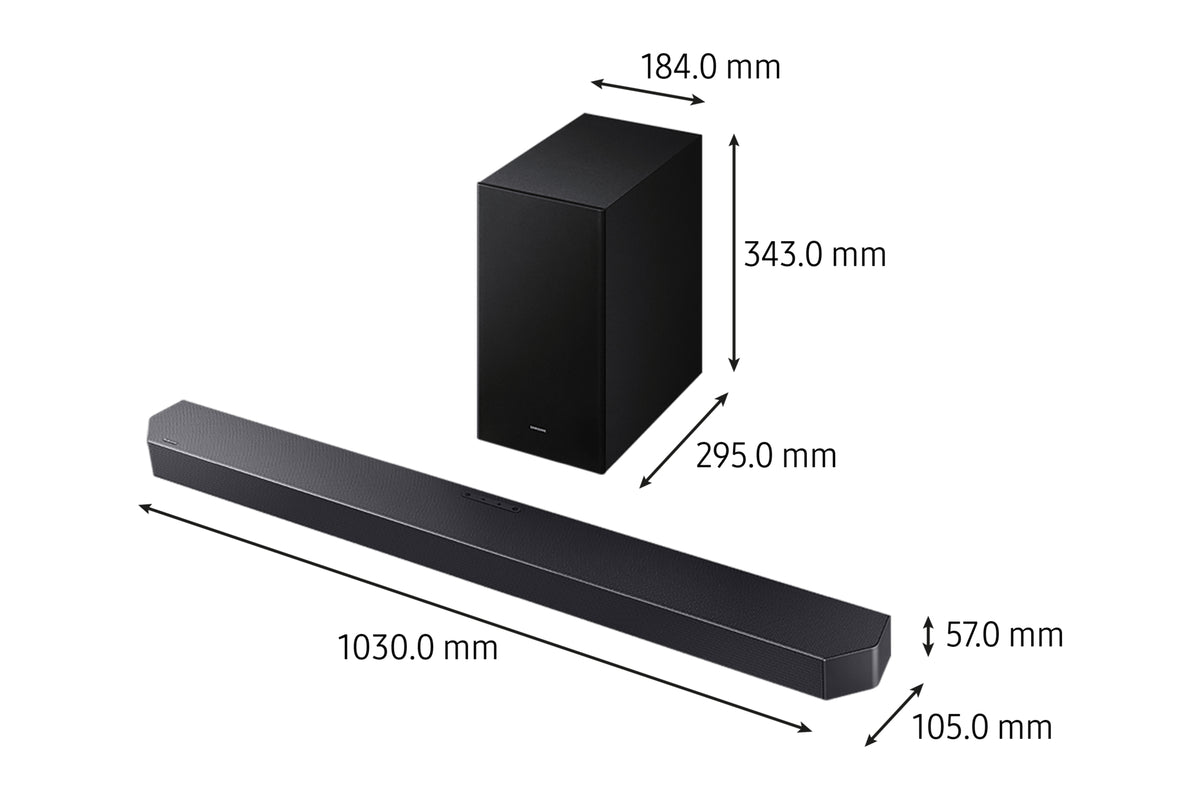 Barre de son - SAMSUNG - HW-Q610F/XE - Series 3.1ch - Caisson sans fil 6,5'' - Accoustic beam
