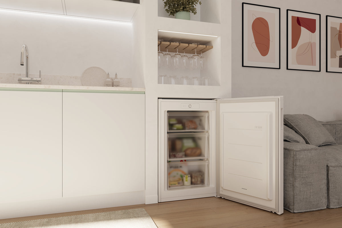 Congélateur CANDY CNUQ2L58EW - Low Frost - Classe E - 37 dB(A) - 90 L - Autonomie 12h
