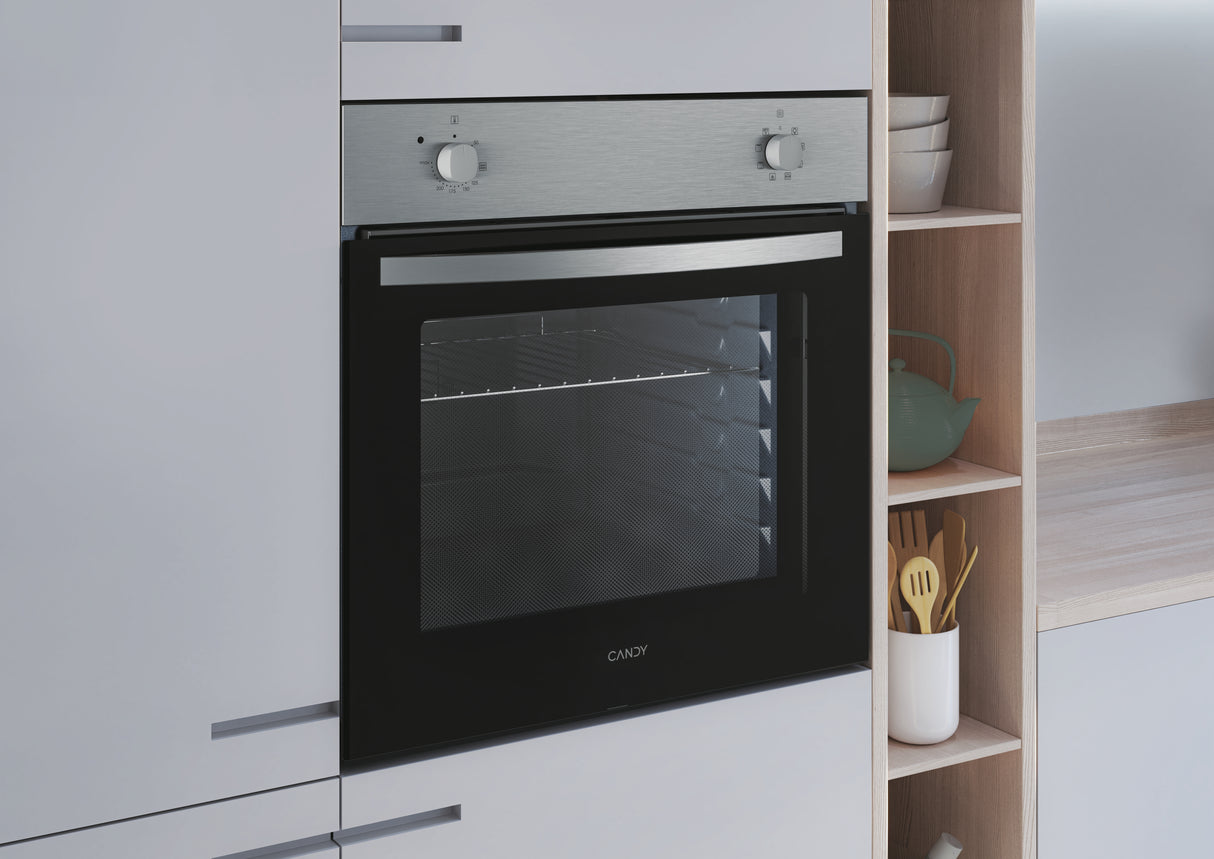 Four encastrable - Convection naturelle - CANDY FIDC X100 - 70L - Inox et noir - Classe A