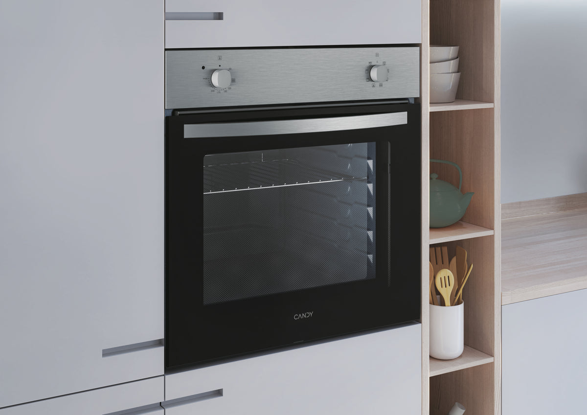 Four encastrable - Convection naturelle - CANDY FIDC X100 - 70L - Inox et noir - Classe A