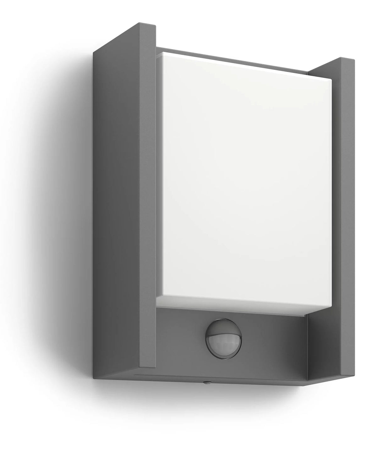 Applique murale - PHILIPS - Arbour - Lumiere blanche chaude - Avec capteur - Large - IP44
