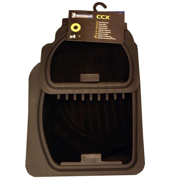 Michelin 4 Tapis Universels Caoutchouc + Moquette