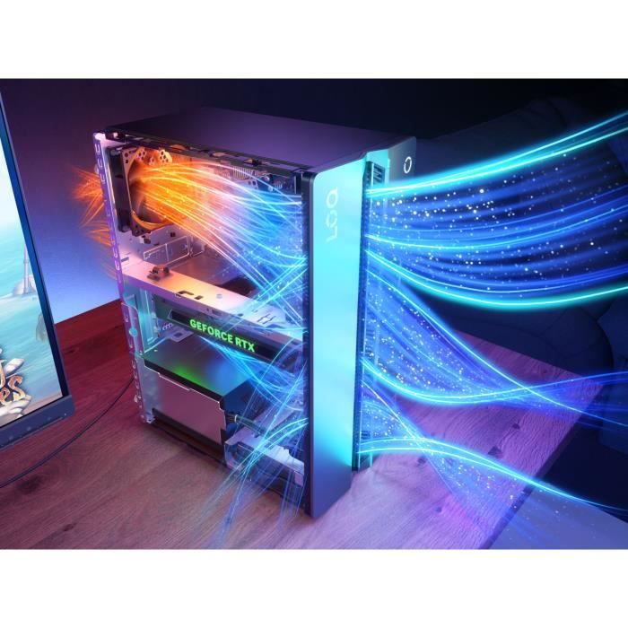 PC de bureau LENOVO LOQ Tower 17IRR9 | Sans Windows - 15,6 FHD - Intel i5-14400 - RTX 5060 8Go - RAM 16 Go - SSD 512 Go