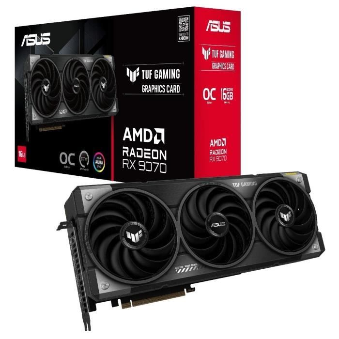 Carte graphique - ASUS - TUF-RX9070-O16G-GAMING