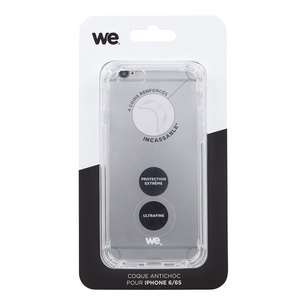 We coque de protection ANTI-CHOCS APPLE IPHONE 6 / 6S Transparent