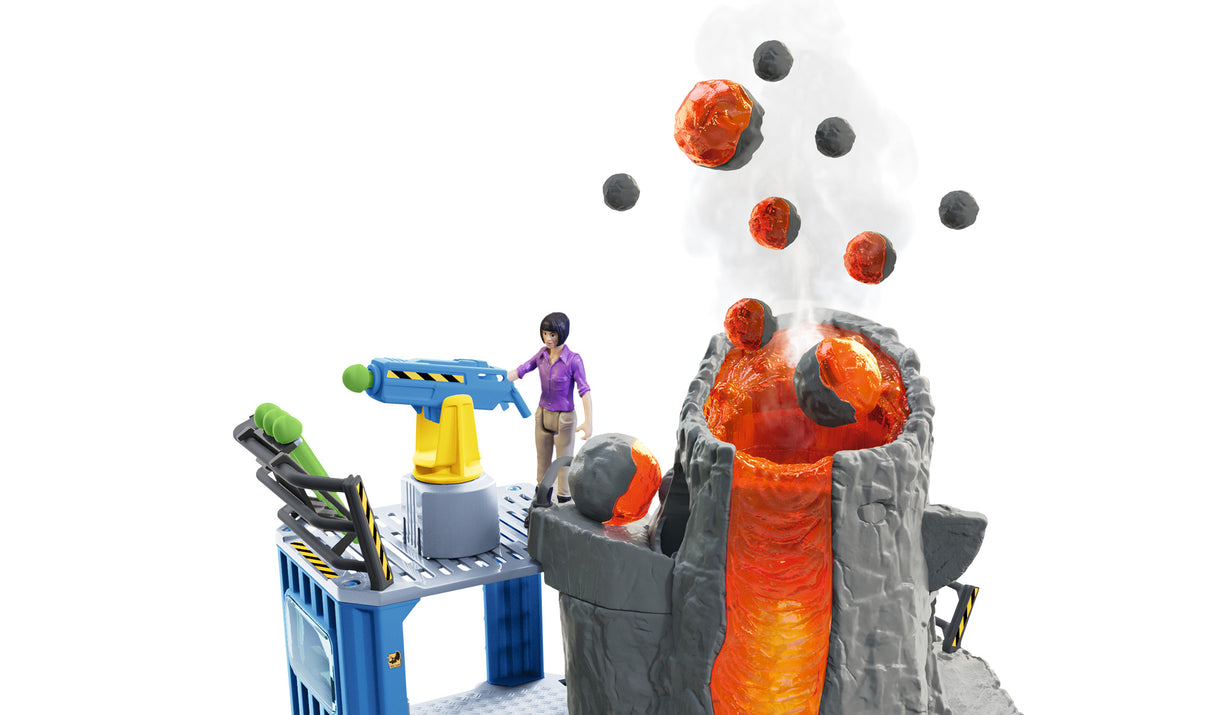 Expédition au grand Volcan, 1 figurine de chercheuse et 2 jouets dinosaures, Pour enfants des 5 ans, Schleich 42564 DINOSAURS