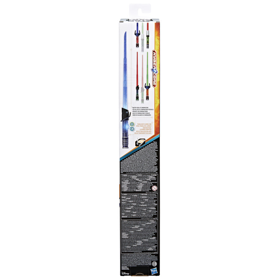 Sabre laser électronique Mandalorien Sabre noir, Star Wars Lightsaber Forge Kyber Core, jouets enfant, des 4 ans