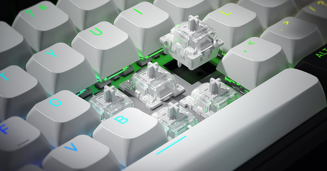 Clavier Gamer sans fil magnétique (Hator Aurum Linear) Hator Skyfall 65 Mag Ultima 8K TKL RGB (Noir)