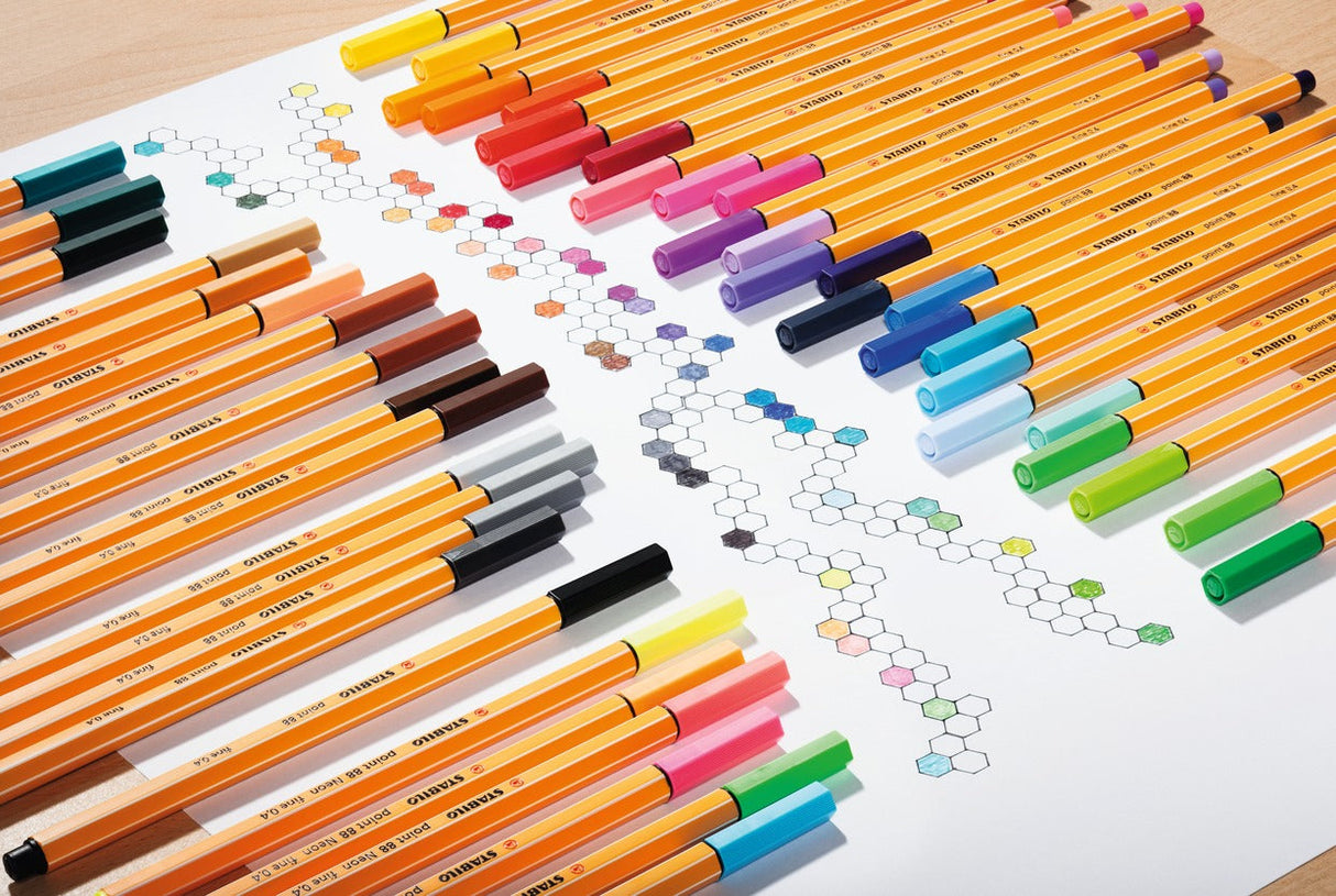 Stylo-feutre Stabilo Fineliner Pointe fine (Rouge)