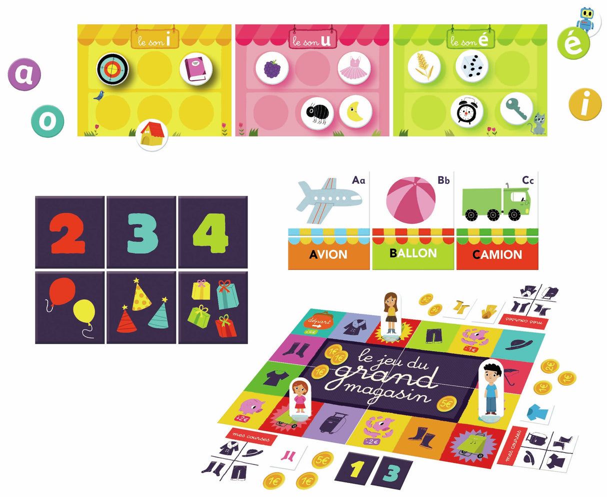 Jeu éducatif - NATHAN - La Petite Ecole - Mon Grand Coffret Moyenne Section