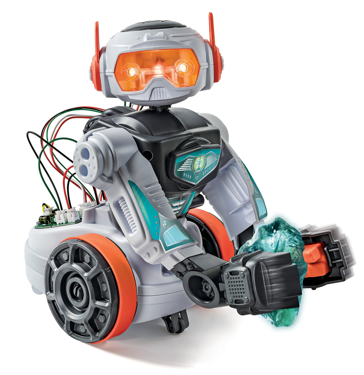 Clementoni - Robot Évolution 2.0 a assembler et programmer - 4 modes de jeu - Fabriqué en Italie