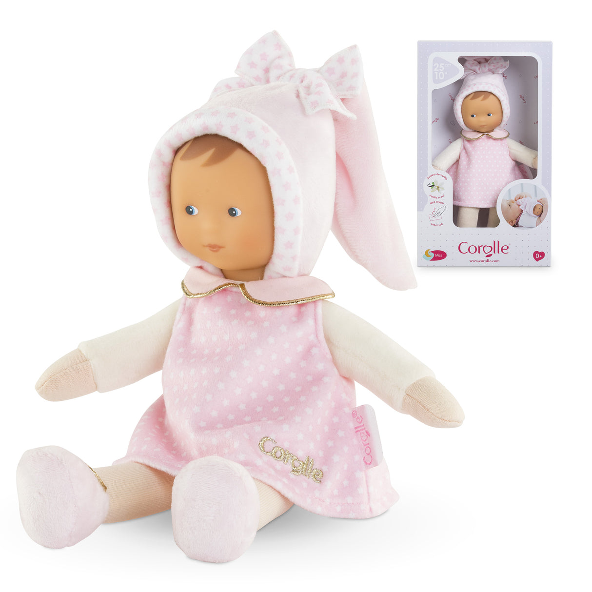Doudou - COROLLE - Miss Reves d'Étoiles - 25 cm - senteur vanille - des la naissance
