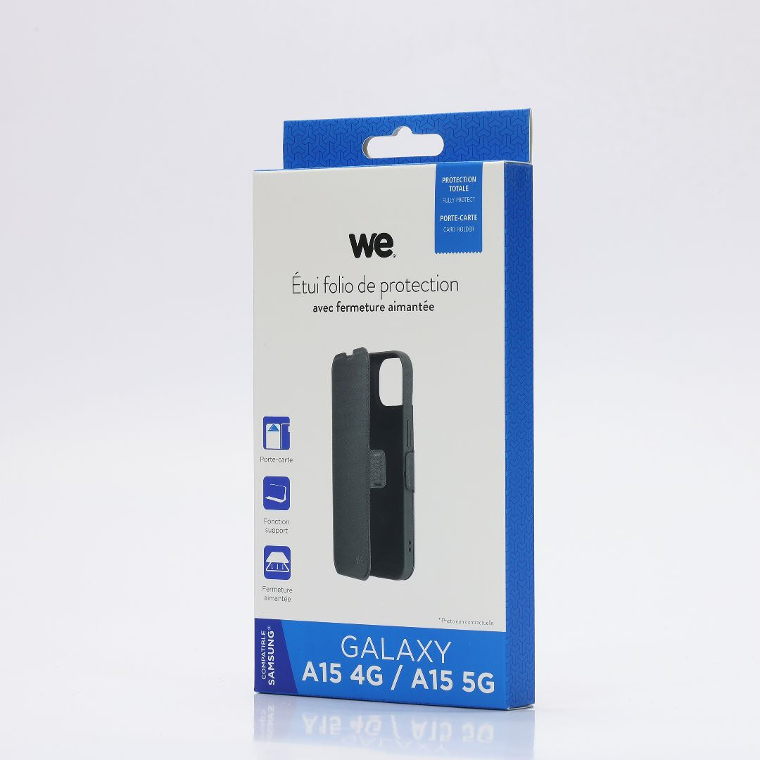 WE Etui folio FERMETURE AIMANTEE SAMSUNG A15 4G / 5G