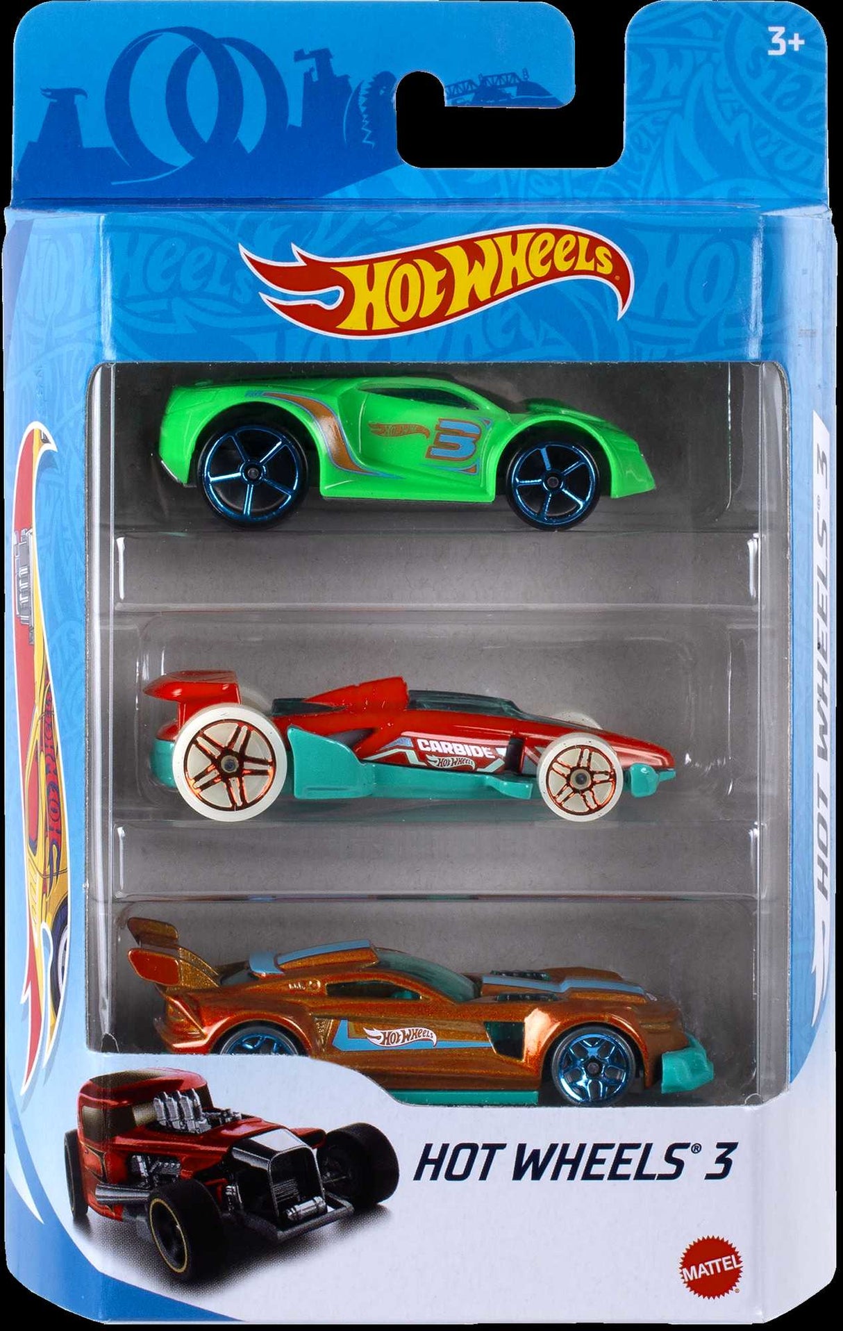 Hot Wheels - Coffret de 3 Véhicules - Petites Voitures - 3 ans et + - Hot Wheels - K5904