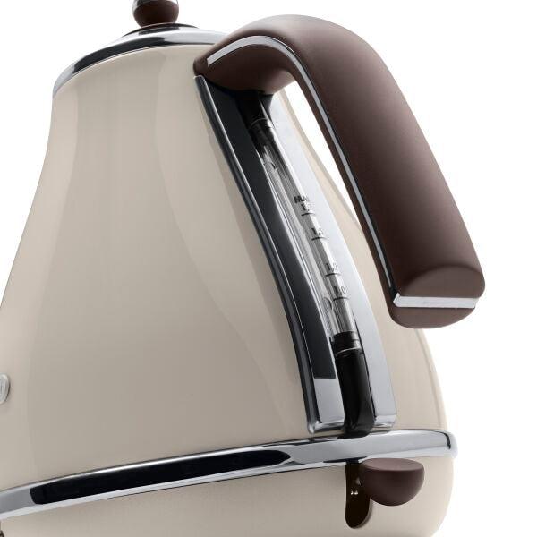 Bouilloire électrique Icona Vintage - DELONGHI - KBOV 2001.BG - 1.7 L - Résistance cachée en inox