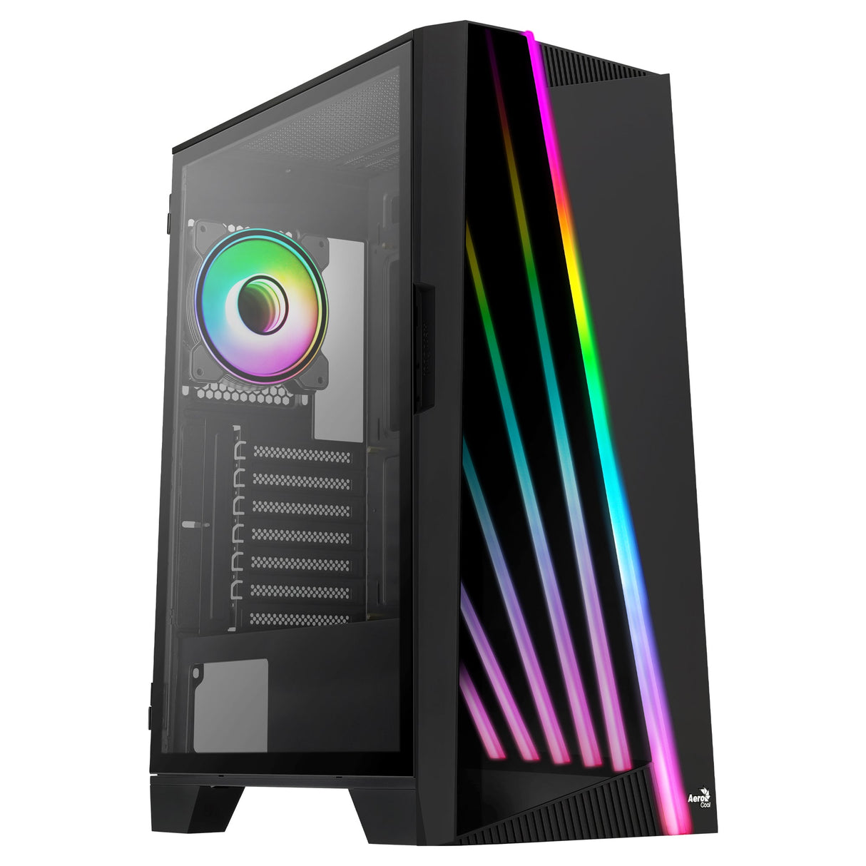 Boitier Moyen Tour E-ATX AeroCool Mirage V1 RGB avec panneau vitré (Noir)