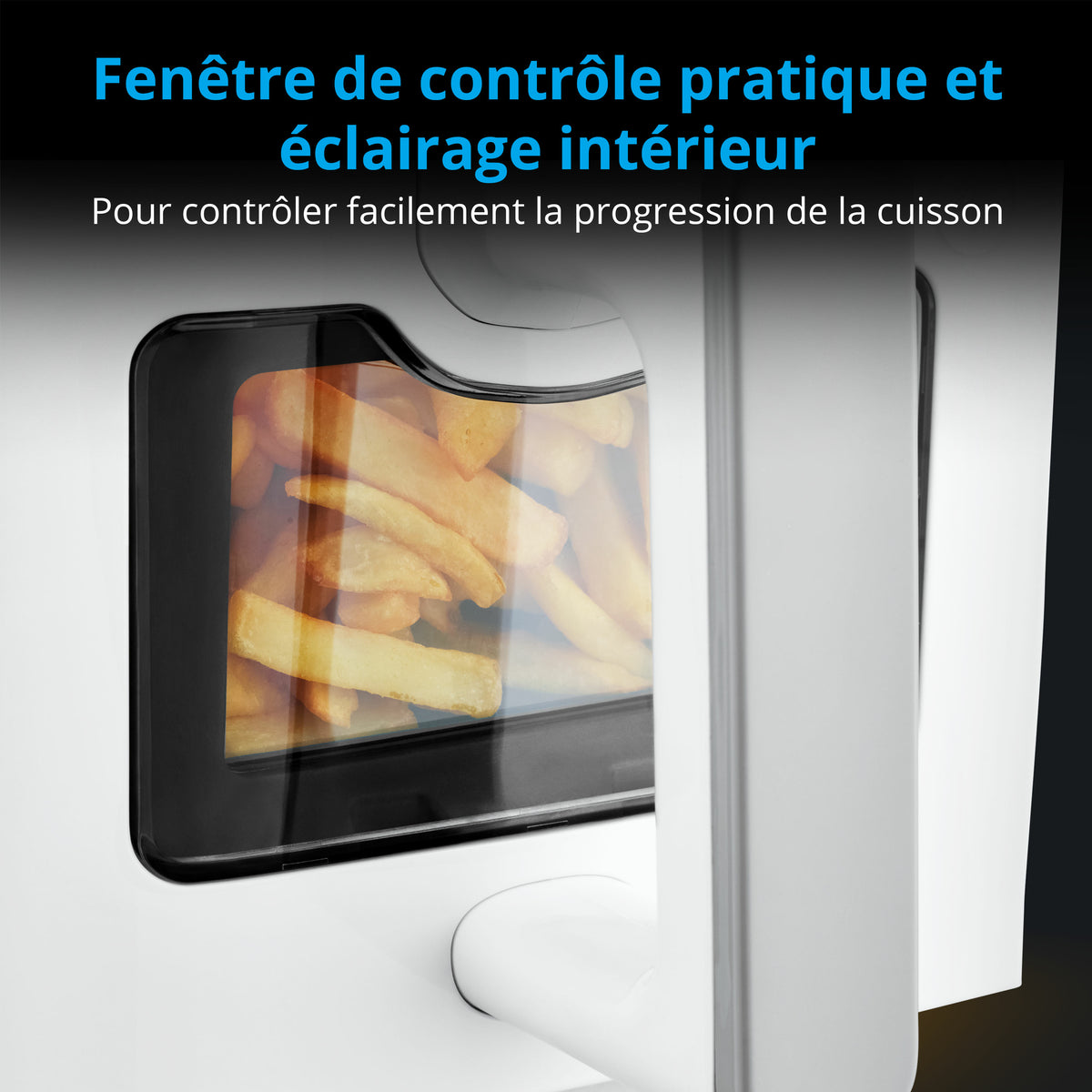 Friteuse a Air Chaud - MEDION - P20 XXL Twin - 2600 W - 2 paniers - 9 programmes - Blanc