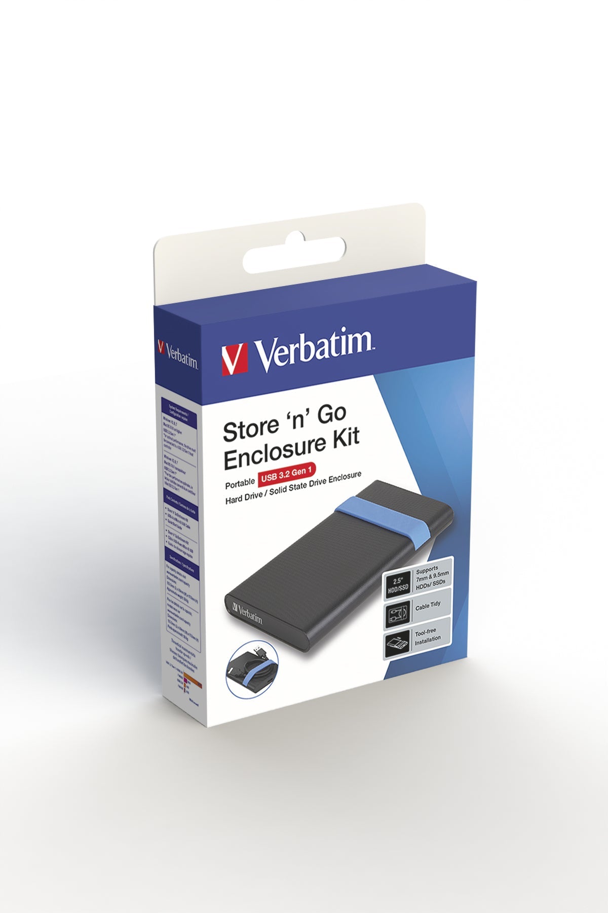 Boitier externe Verbatim Store'N'Go USB 3.2 - S-ATA 2,5" (Noir)