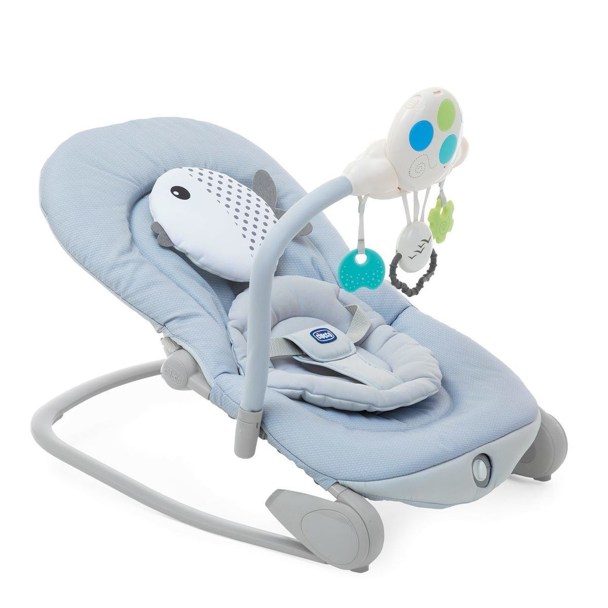 Transat évolutif CHICCO - modele BALLOON DOTS - musical, avec arche jouet et vibration