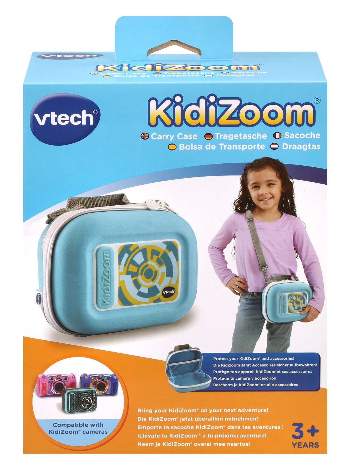 Sacoche VTECH Kidizoom Bleue - Pour appareils photos et vidéos KidiZoom - 3 ans +