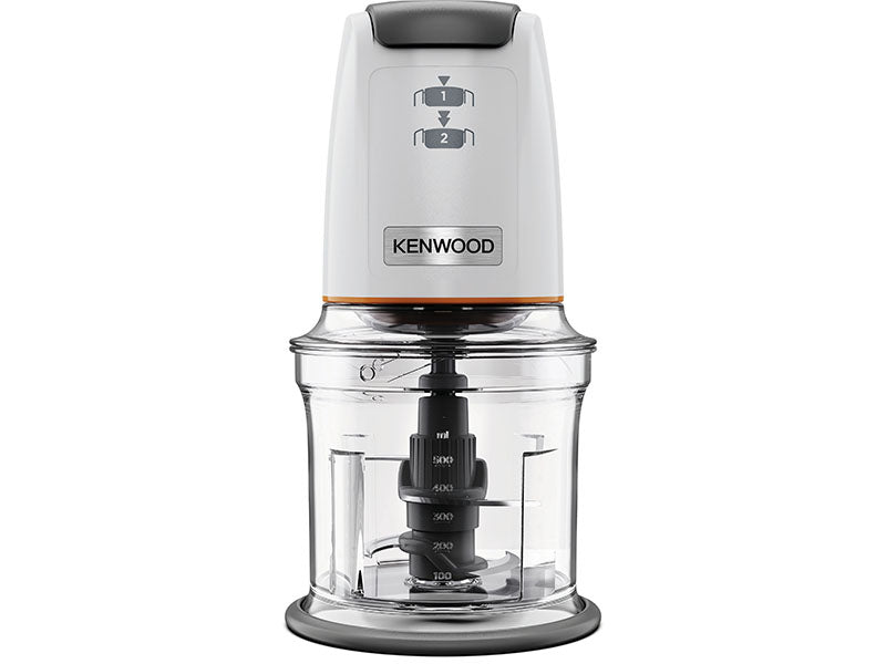 Mini-hachoir - KENWOOD - CHP61.100WH - 500 W - 0,8 L - 4 lames en acier inoxydable - Blanc