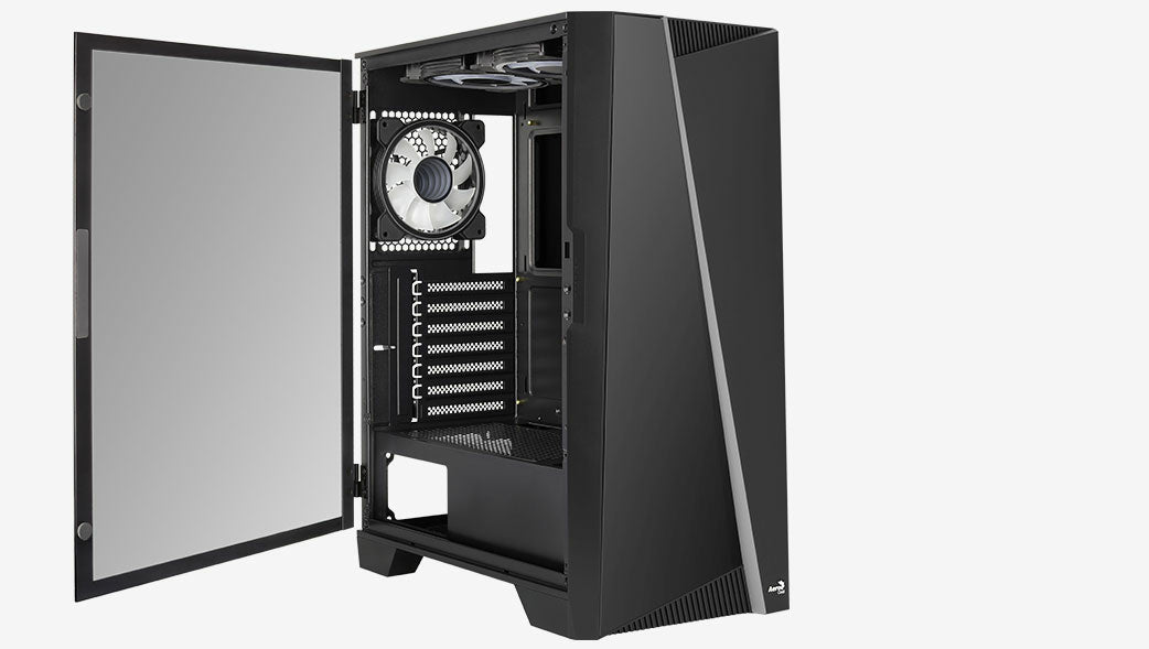 Boitier Moyen Tour ATX AeroCool Mirage V2 RGB avec panneau vitré (Noir)