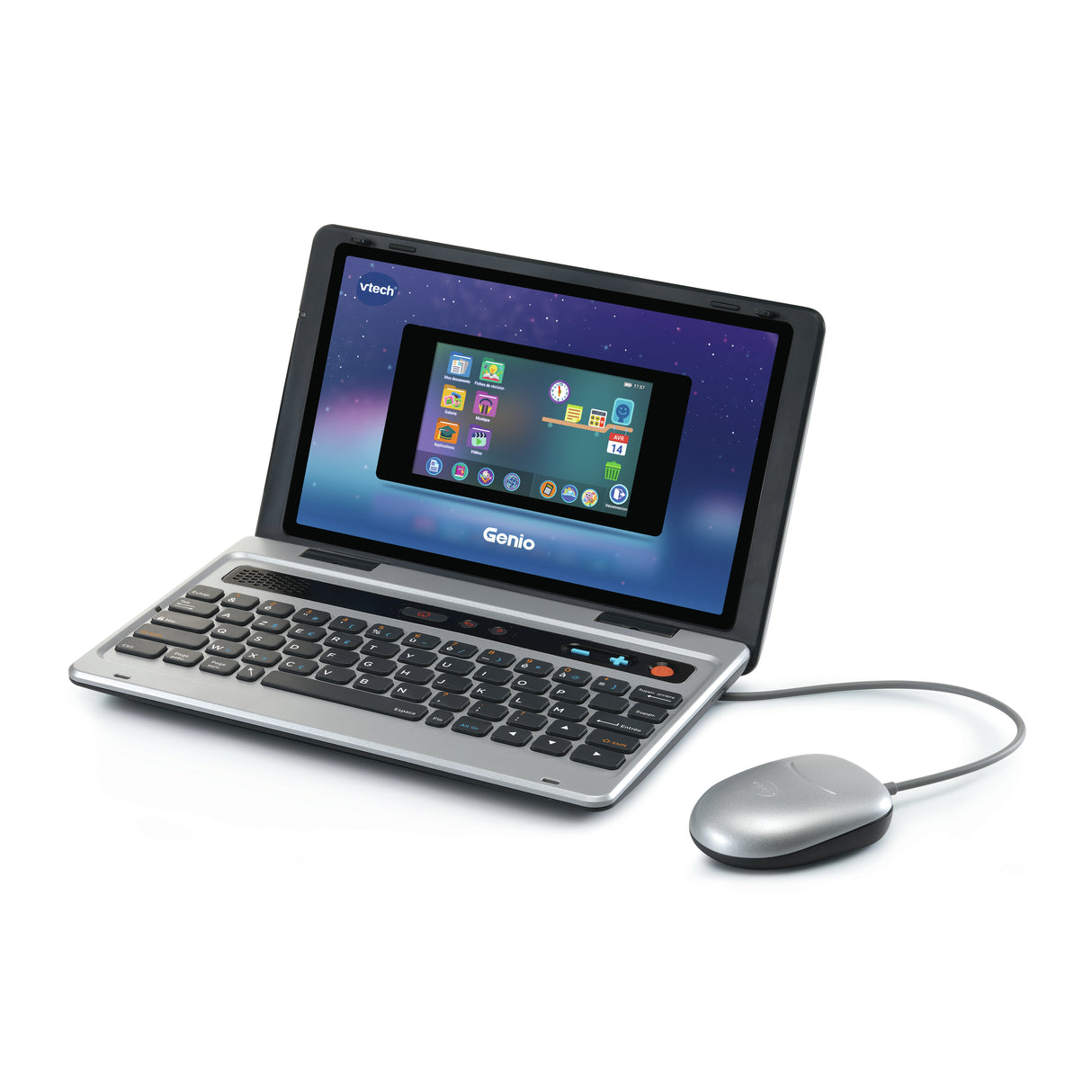 Ordinateur VTECH Genio - Pour les enfants de 5 a 12 ans - Gris - Plus de 50 activités et applications