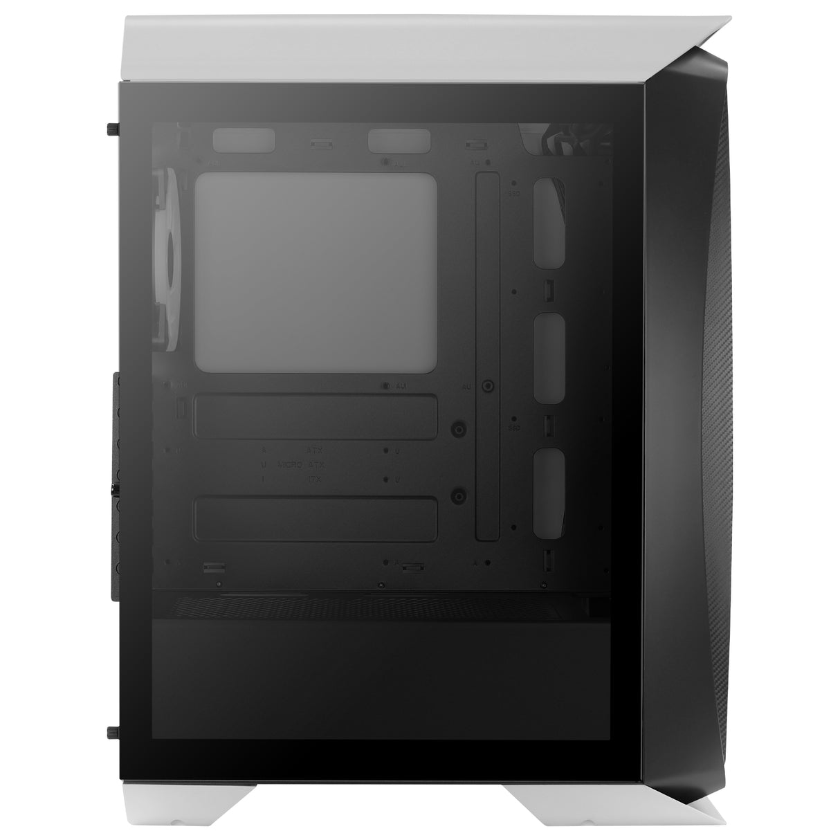 Boitier Moyen Tour ATX AeroCool Aero One Duo RGB avec panneau vitré (Blanc)