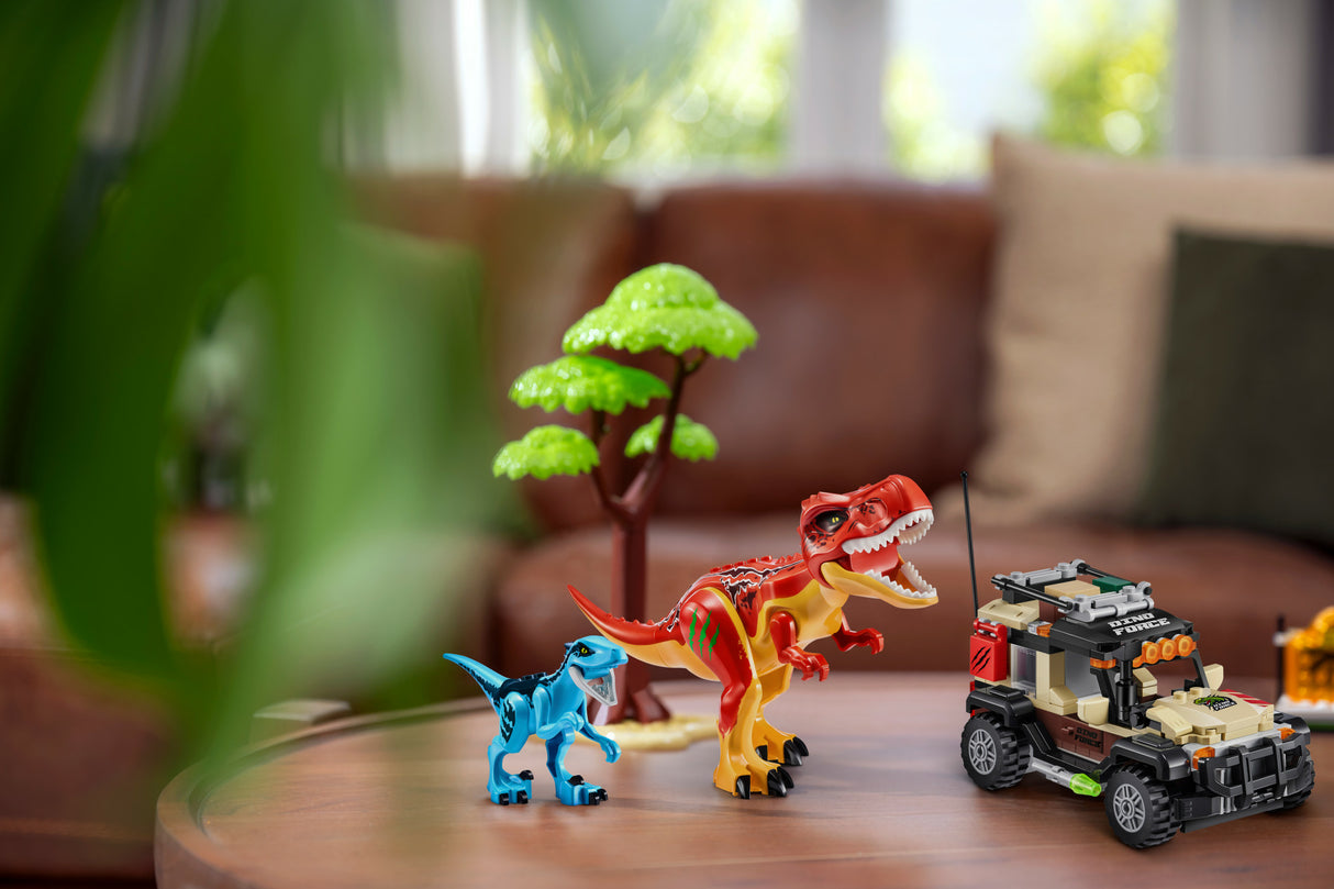 Set de Construction - ZURU - Dino Adventure Dino Hunt (592 pieces) - Aventure préhistorique avec dinosaures et véhicules
