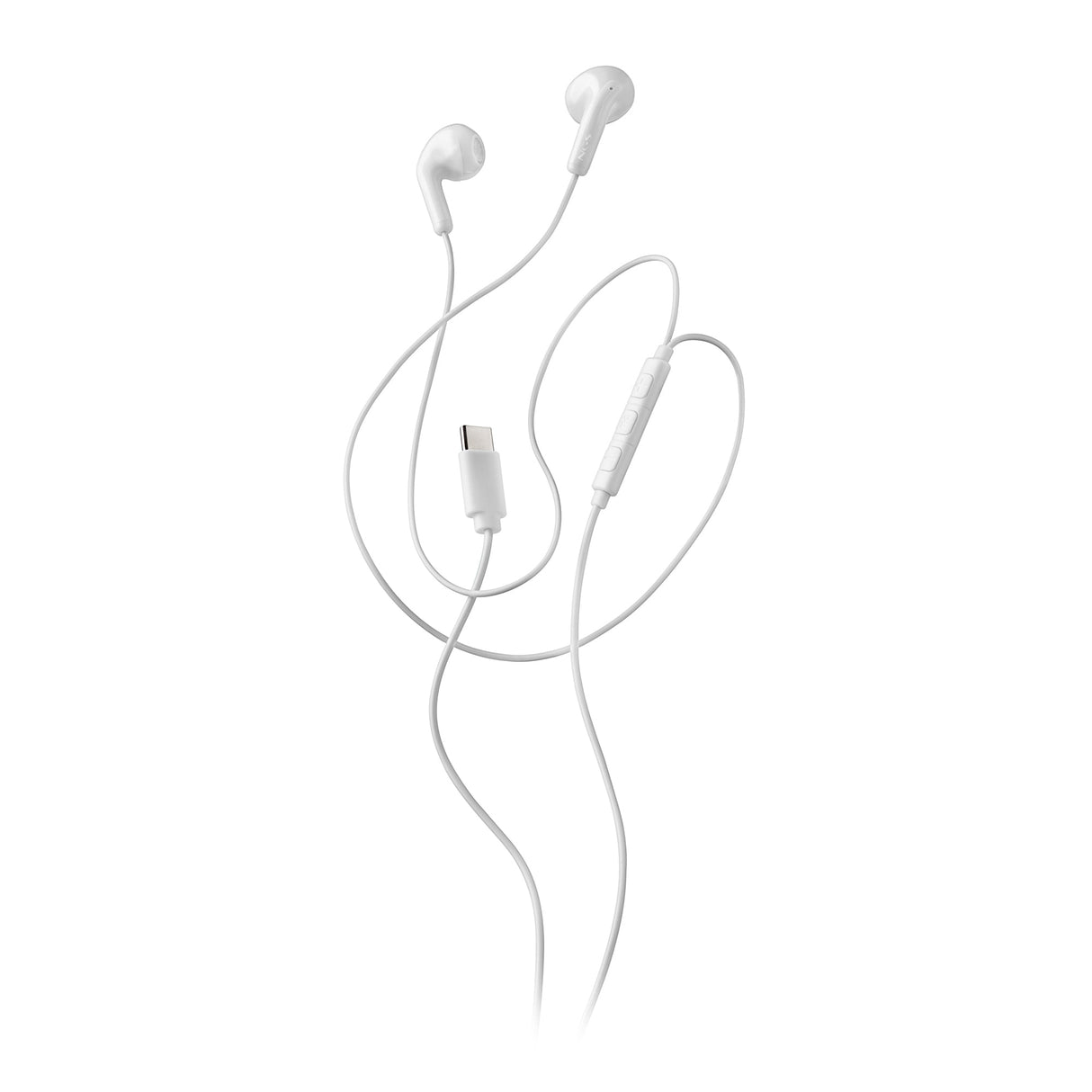 Ecouteur filaire avec micro NGS Cross Glide USB-C (Blanc)