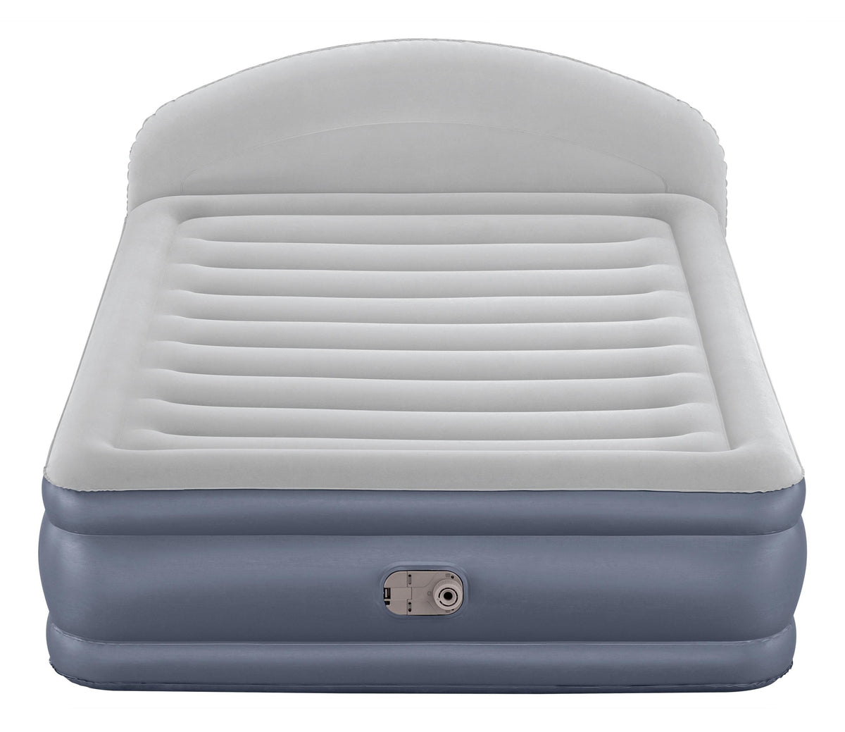 Matelas gonflable - BESTWAY - 671BD Queen - Pompe électrique intégrée - Tete de lit LoungeLux - Tritech durable