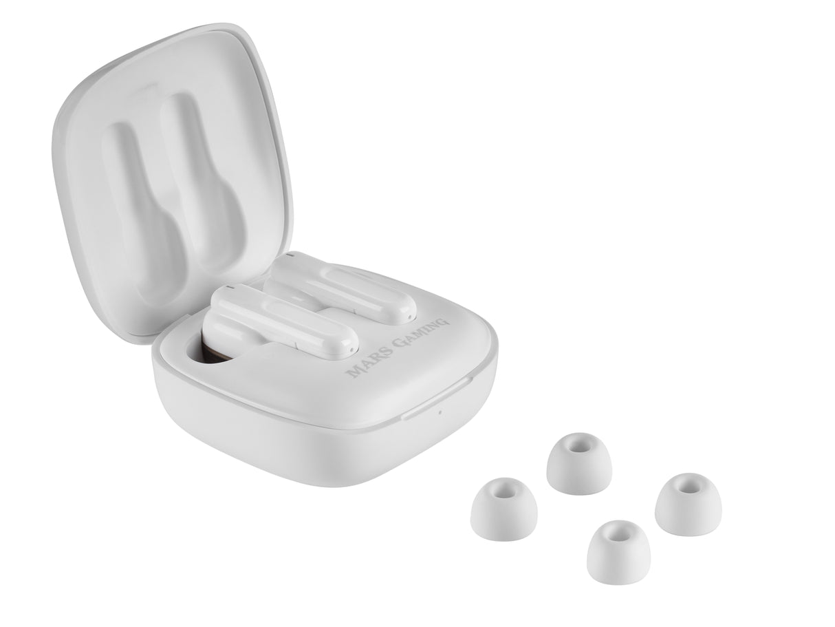 Ecouteurs sans fil Bluetooth Mars Gaming MHIB (Blanc)