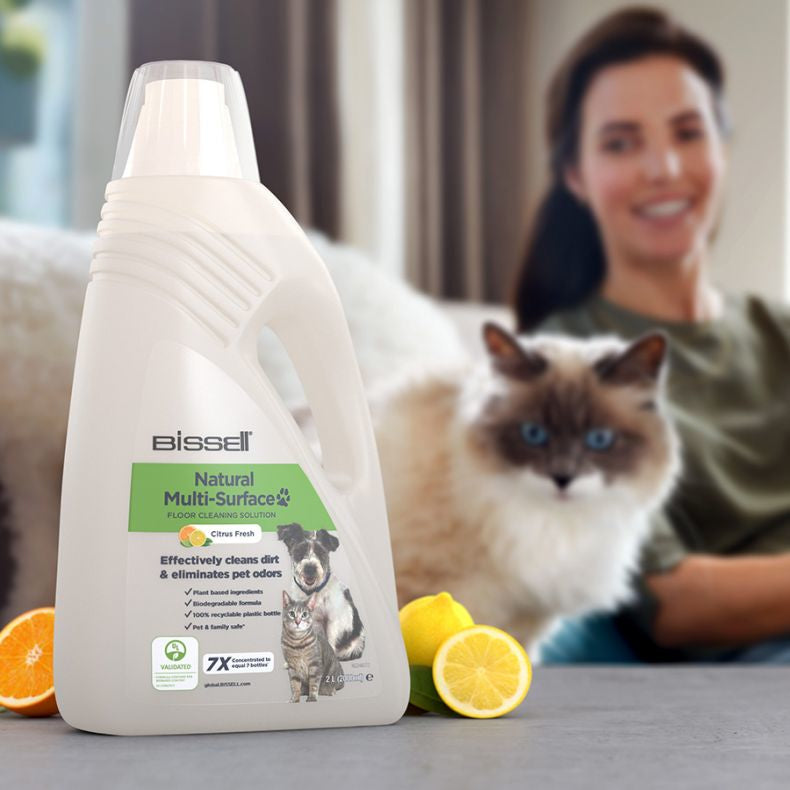 Nettoyant pour sols avec formule Naturelle - BISSELL - B31221 Crosswave - 2L, Spécial Animaux, Nettoyage Multi-Surfaces